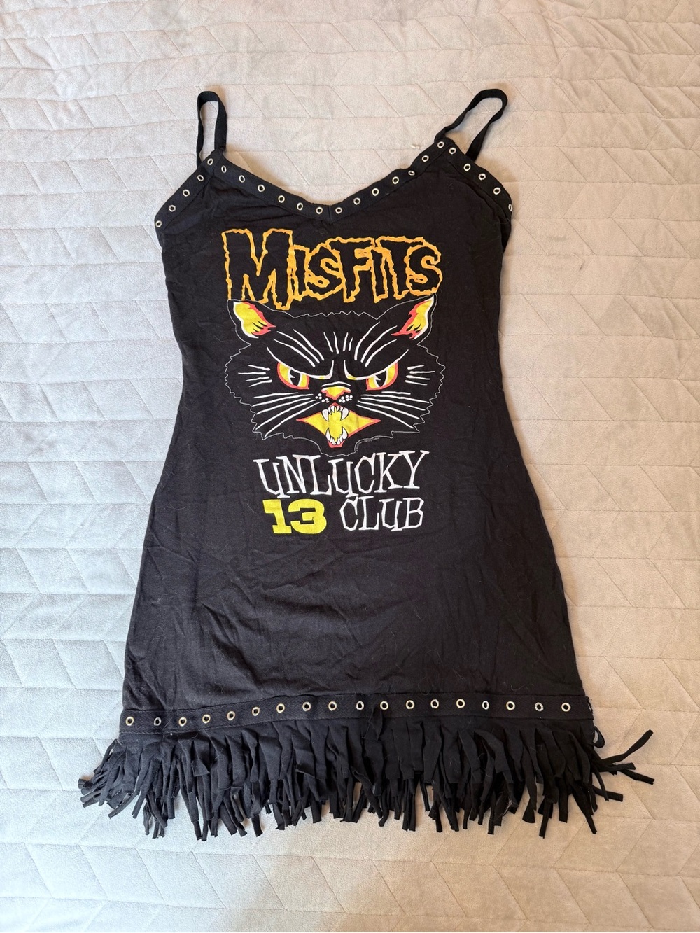 Upcycked Misfits "Unlucky 13 Club" dress
